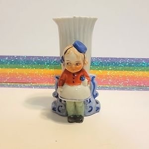 Glass Flower Girl Vase